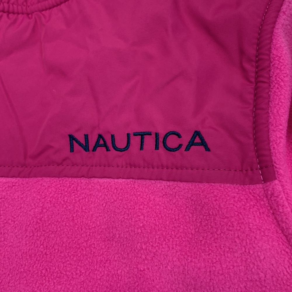 NAUTICA Big Girls Mock-Neck Polar Fleece Zip-Up Jacket Size M (8/10) - Picture 10 of 10